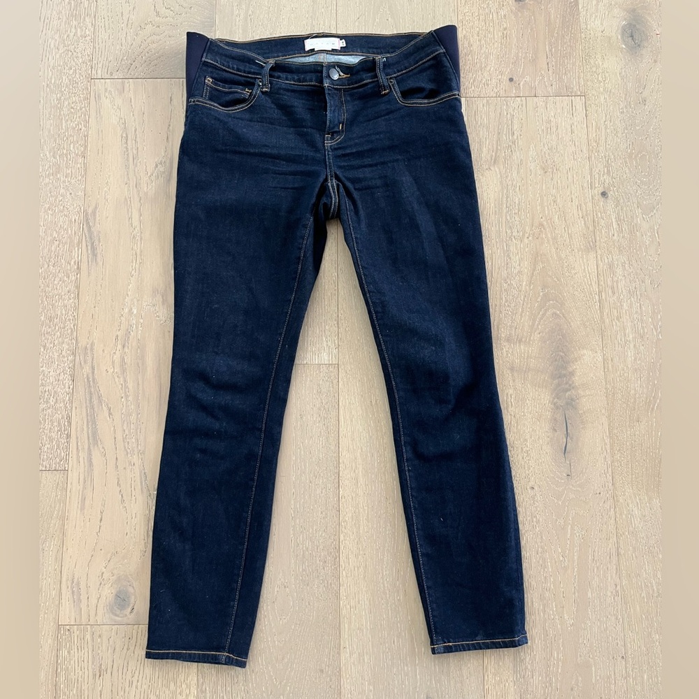 Hatch Women's Skinny Jeans in Dark Indigo